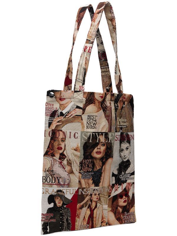 No75 Graphic Cotton Tote Bag