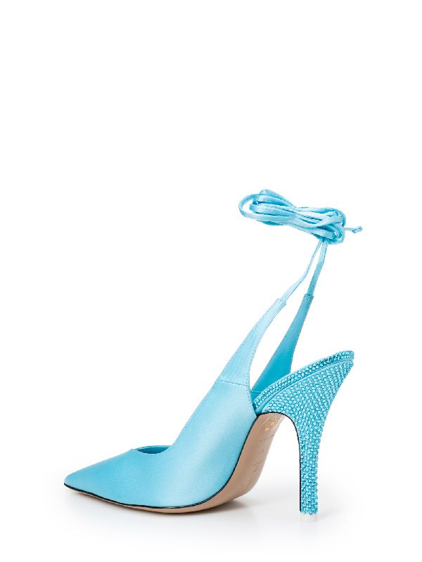 Venus Lace Up Rhinestone Slingback Heel