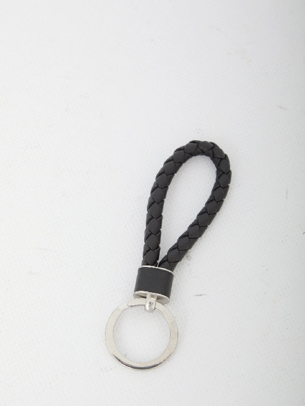 Intrecciato Leather Keyring