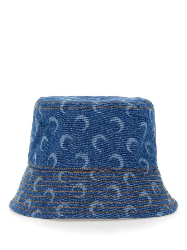 Marine Serre Blue Bucket Hats