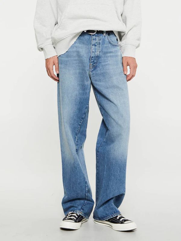 Twist Wide Denim Pants