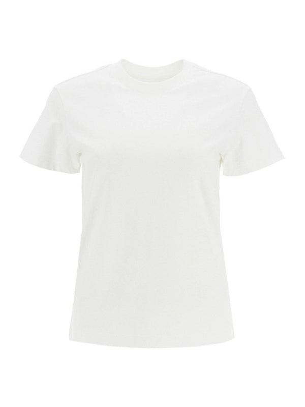 White Cotton Short Sleeve
  T-Shirt