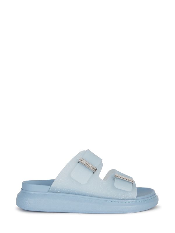 Velcro Logo Buckle Sandals