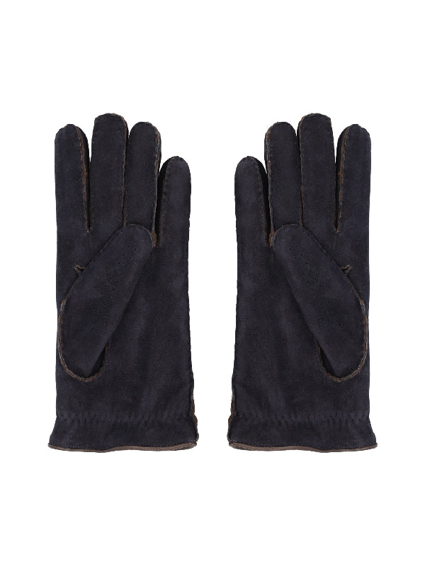 Navy Lambskin Gloves