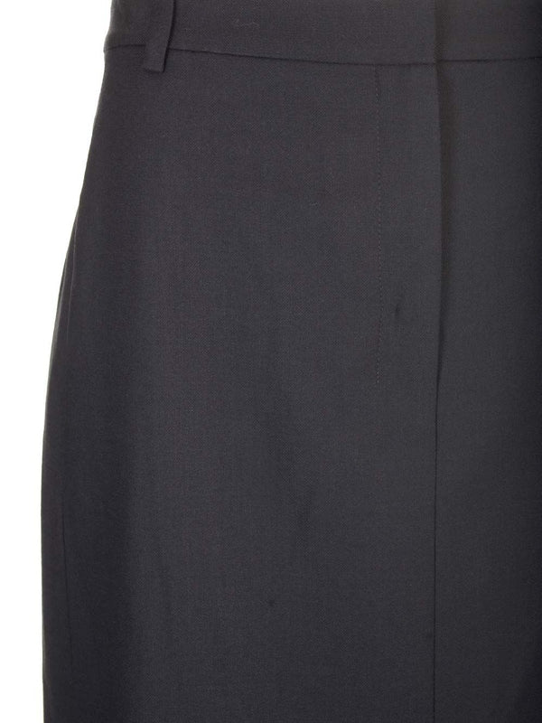 Stretch Flannel Long Skirt