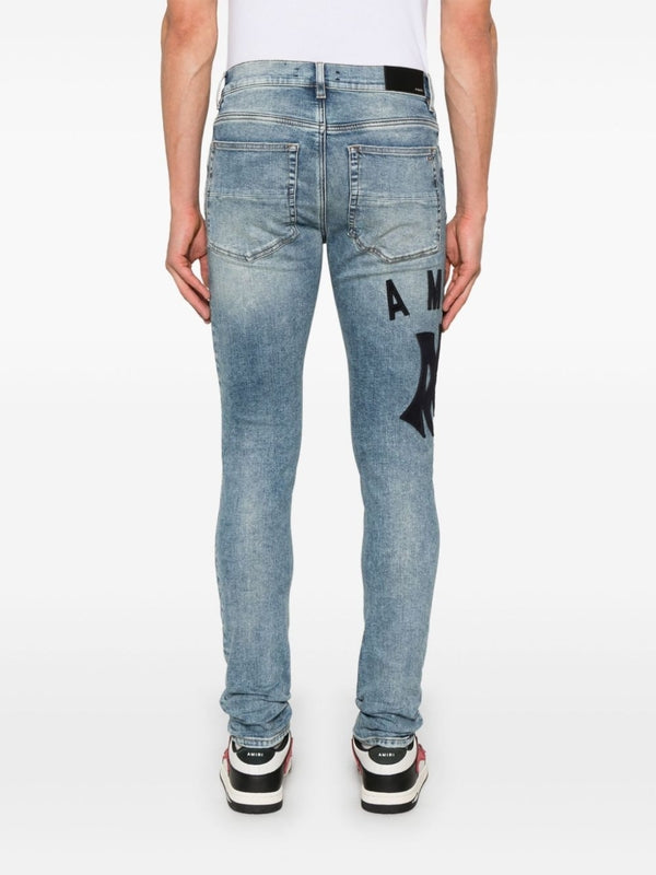 Applique Logo Patch Denim Pants