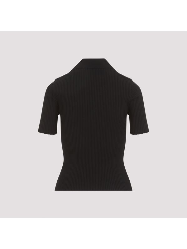 徽标刺绣罗纹 Polo 衫