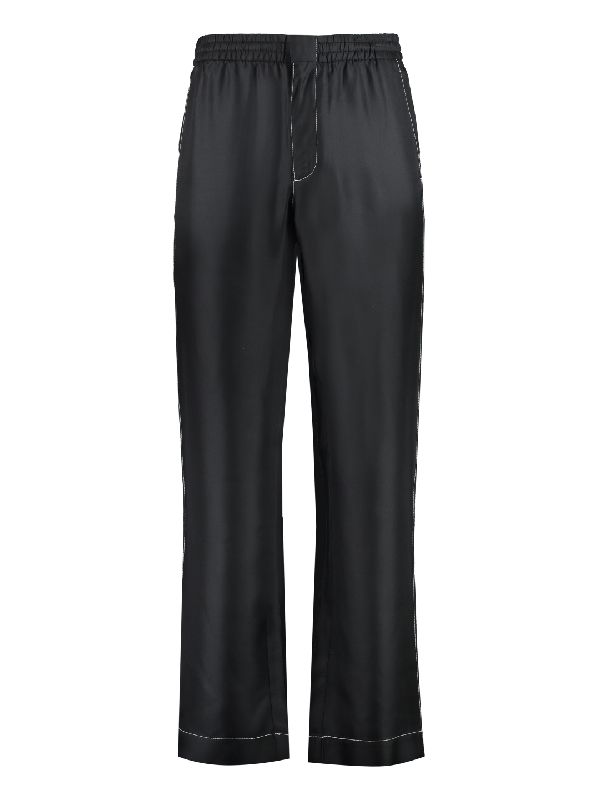 Bag Triangle Logo Silk Track Pants