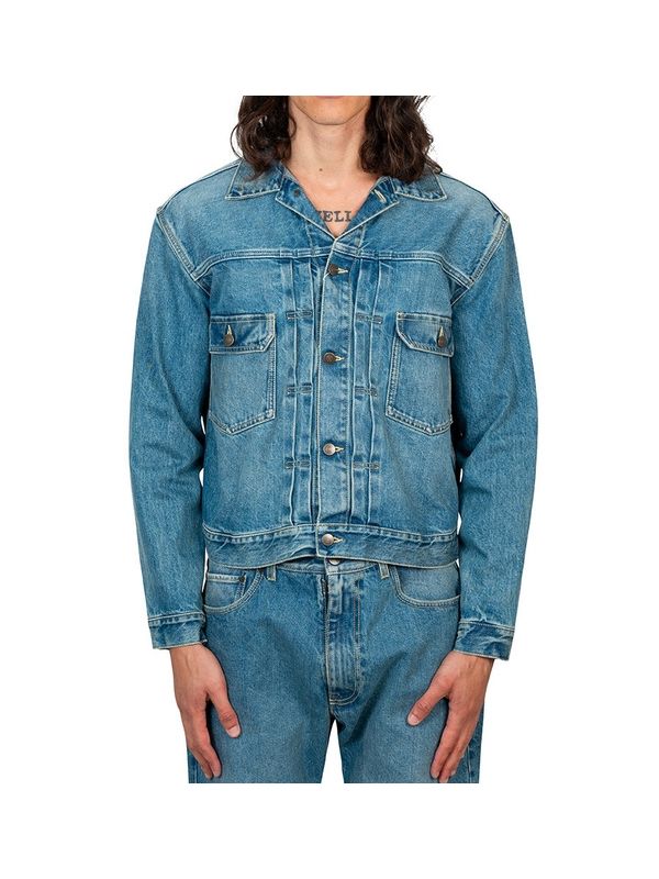 Back Stitch Cotton Denim Jacket