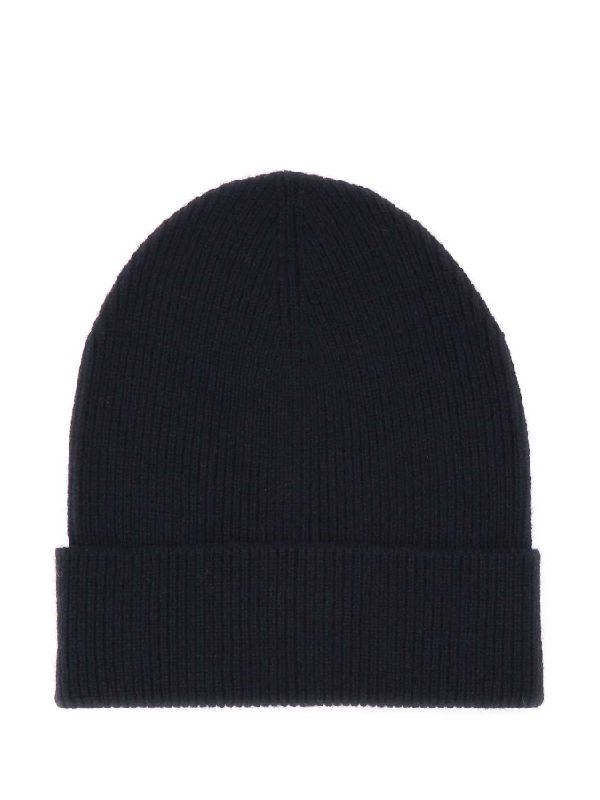 Basic Cashmere Rib Knit Beanie