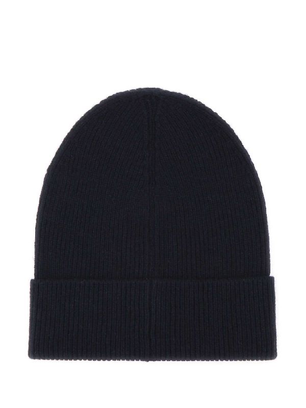 Basic Cashmere Rib Knit Beanie