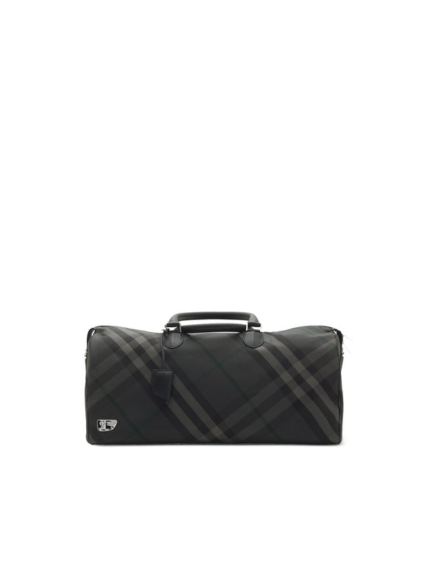 Ekd Check Pattern Boston Bag