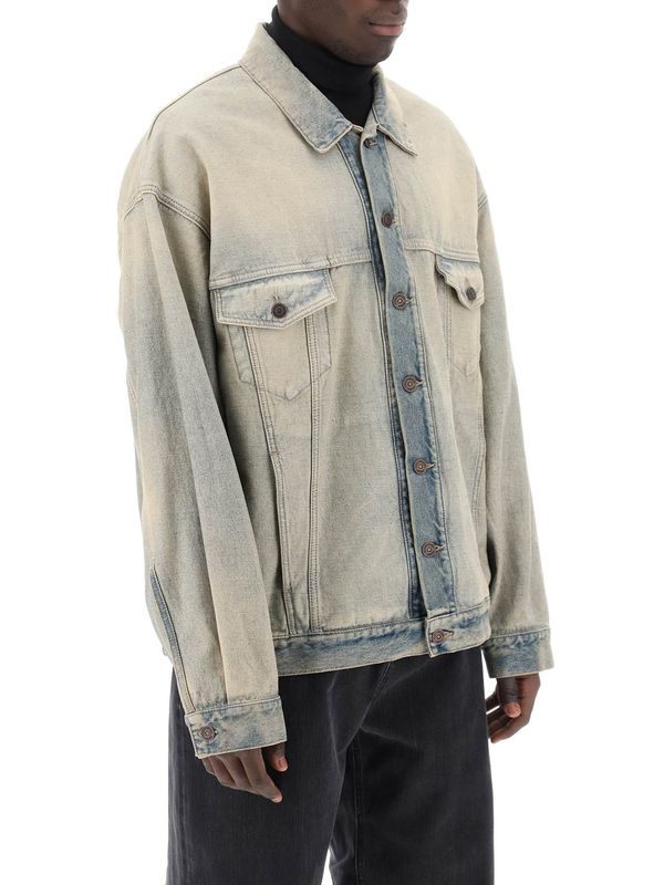 Oversized Washed Denim Jacket