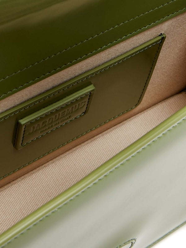 Bambino Logo Leather Large Tote Bag