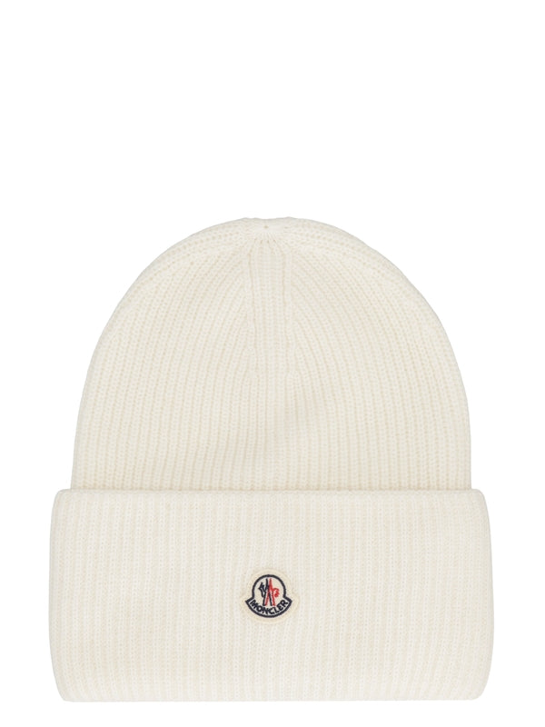 Moncler White Beanies