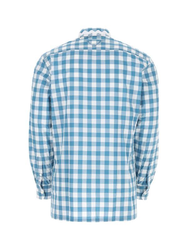 Zigzag Detail Check Poplin Shirt