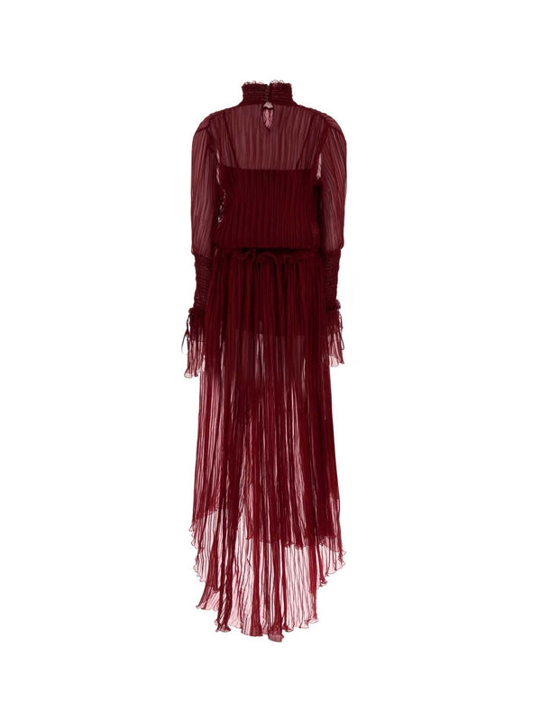 Blumarine Burgundy Long Dress