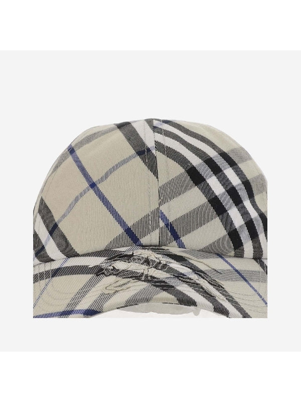 Check Pattern Ball Cap