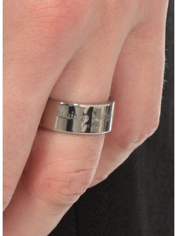 Engraving Logo Silver Ring