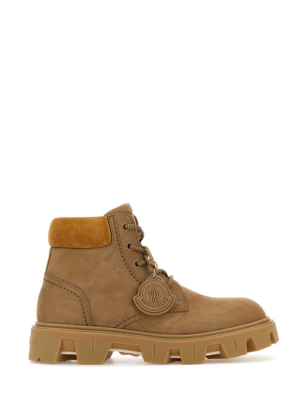 Moncler Brown Lace-Up Boots