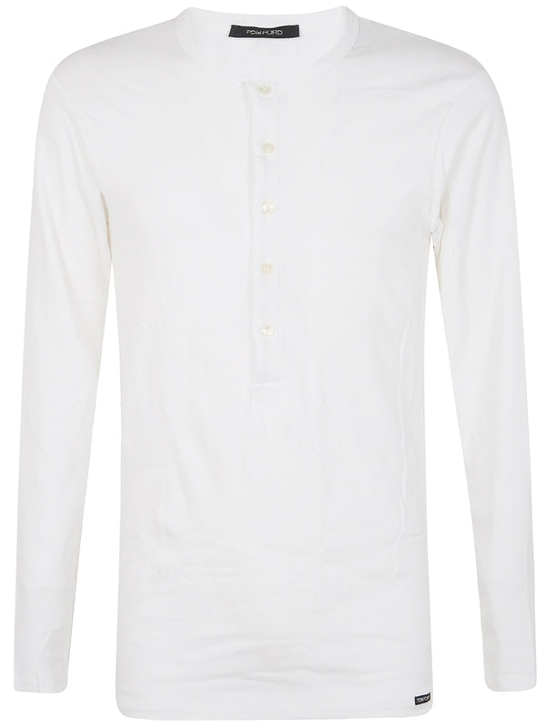 Tom Ford White Long Sleeve Top