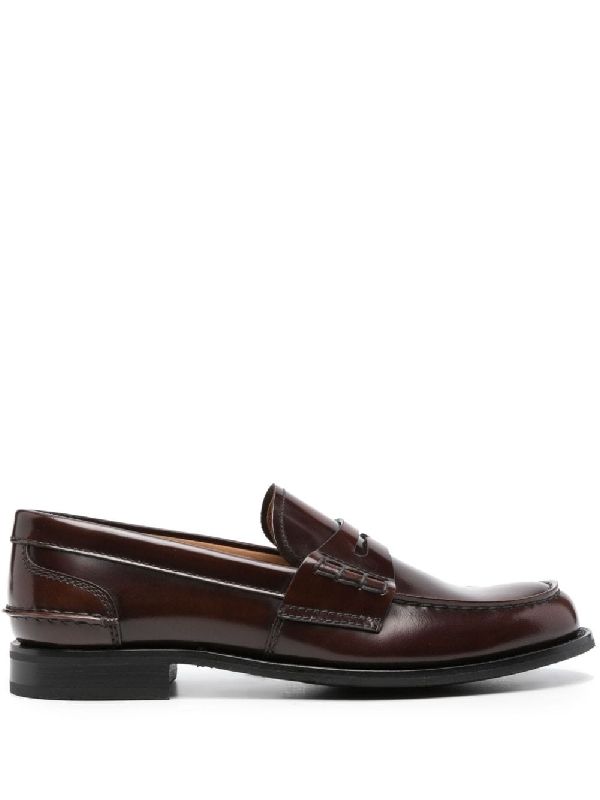 Pembrey Leather Penny Loafers