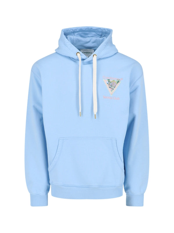 Tennis Club Logo Cotton Hoodie