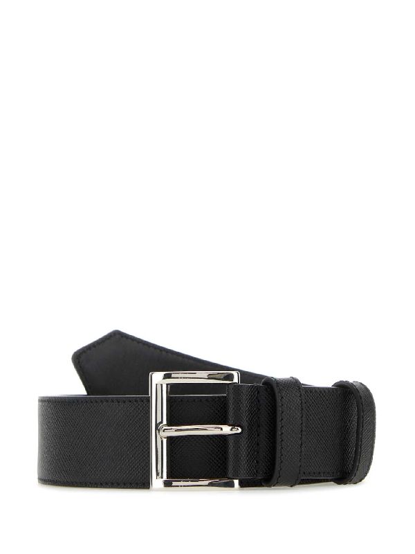 Triangle Logo Saffiano Leather
  Belt