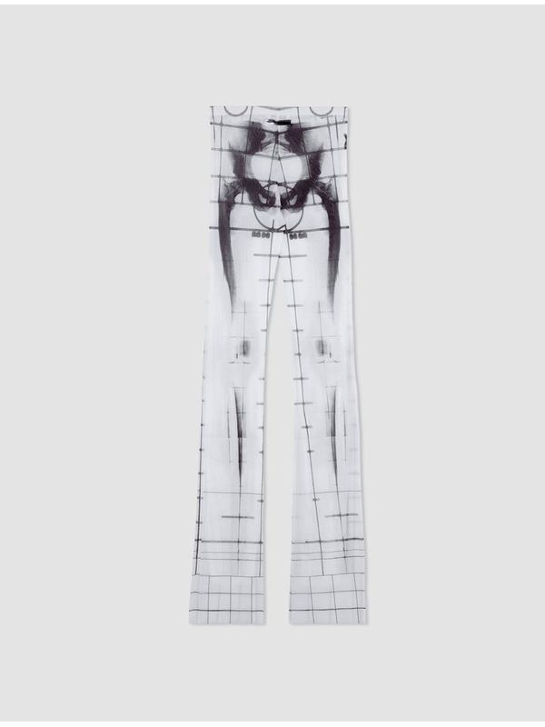 Skeleton Graphic Printing Banding Pants