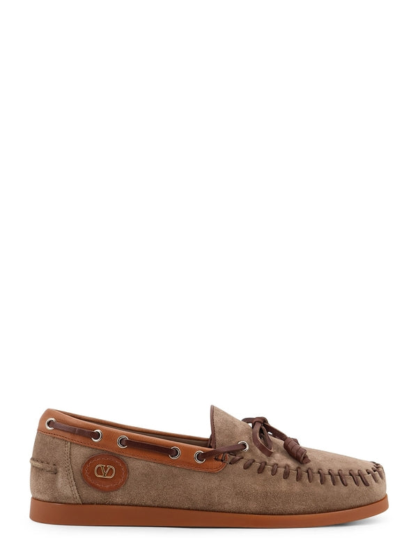 Valentino Brown Boat Shoes