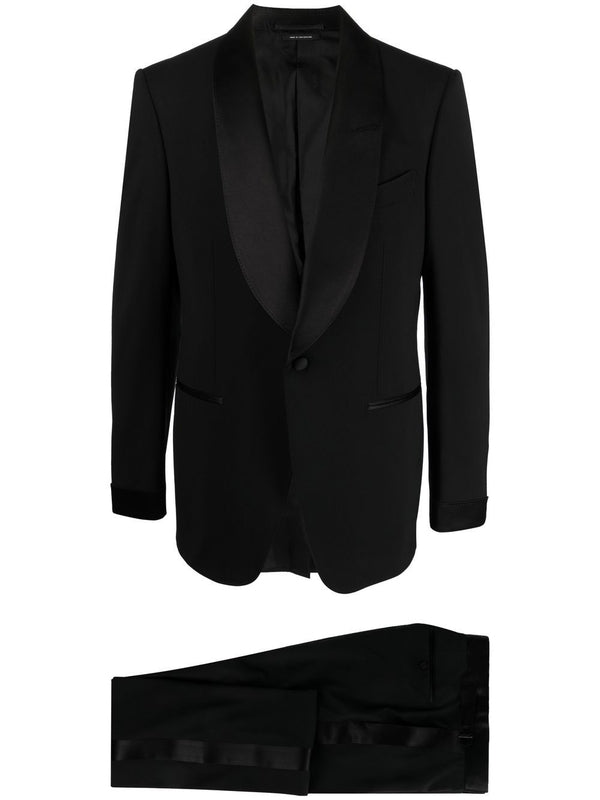 Black Wool Suit Setup