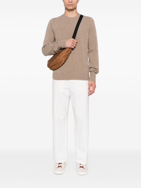 Lambswool Crewneck Knit Top