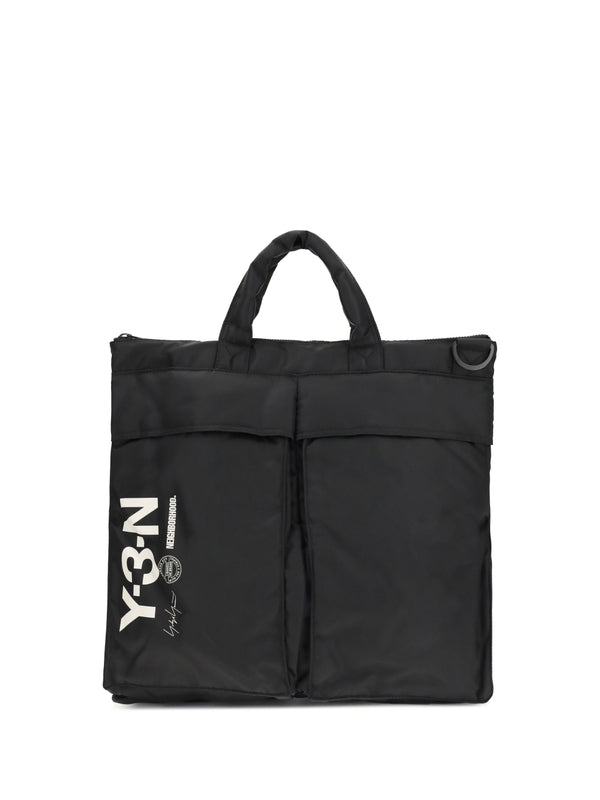 Y-3 Black Tote Bags