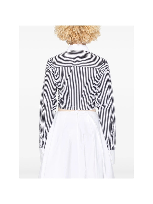 Abano Stripe Crop Shirt