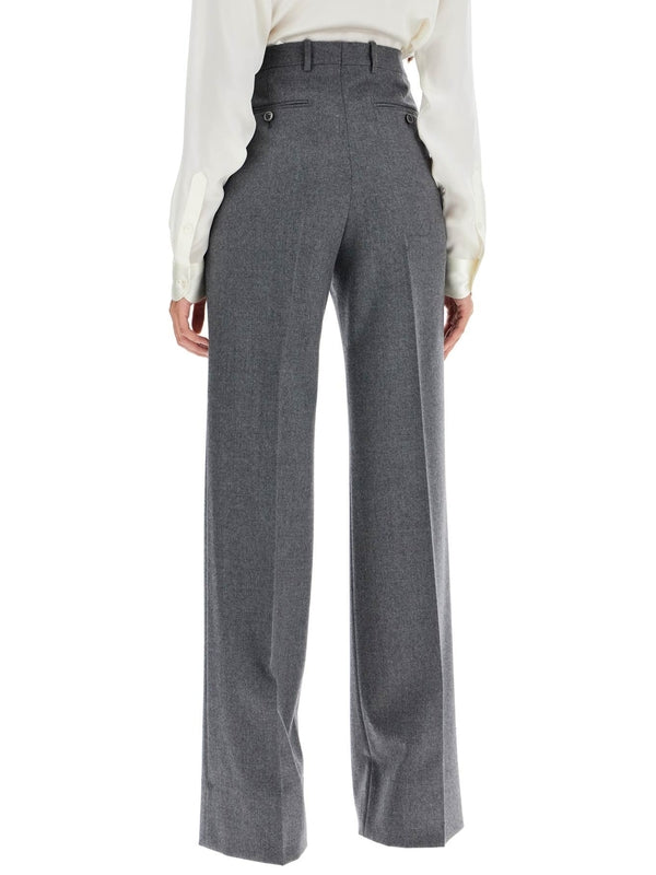 Wide Wool Tailored Pants