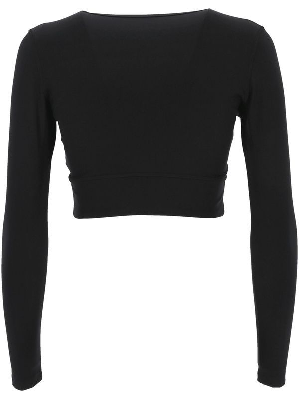 Activewear Cropped Long-sleeve Top