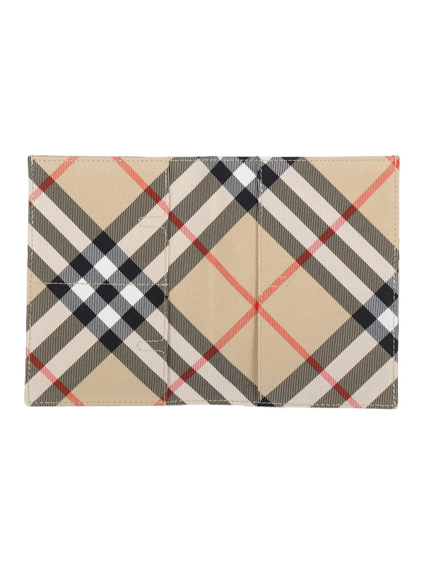 BURBERRY - Ekd Check Pattern Flap Card Wallet - Jente