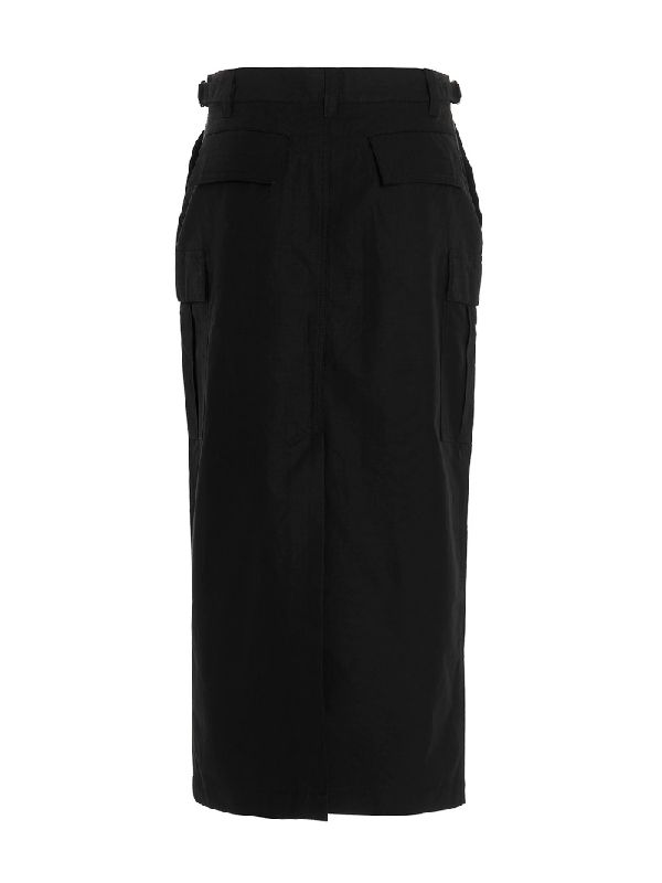 Black Cotton
  Cargo Skirt