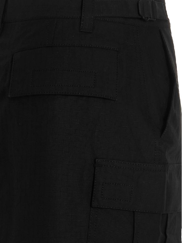 Black Cotton
  Cargo Skirt