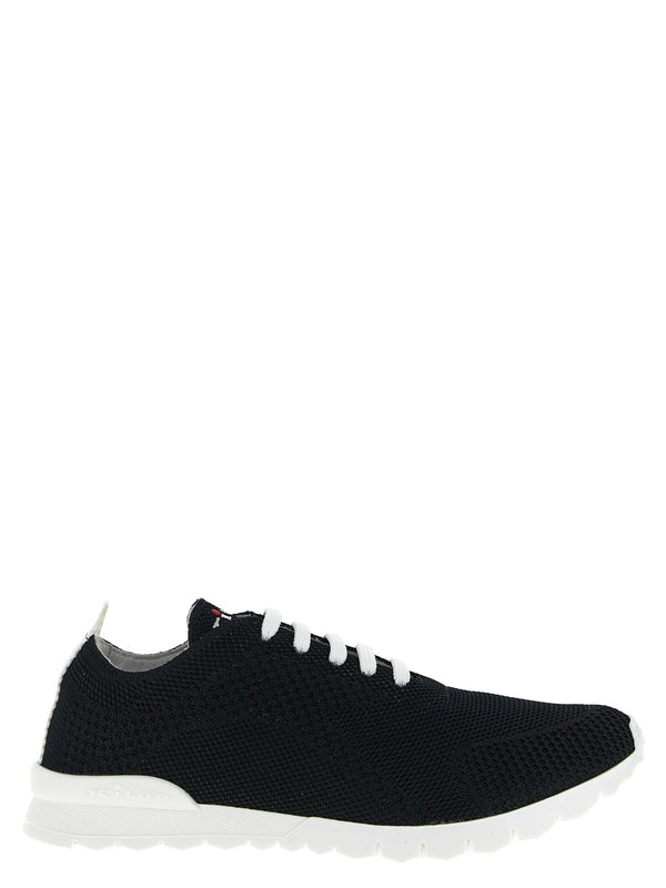 Kiton Black Low Top Sneakers