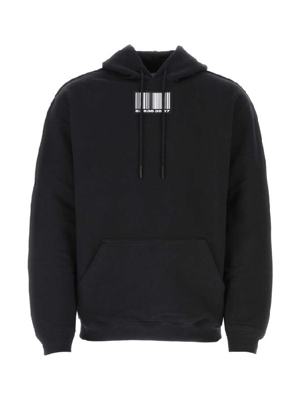 SWEATSHIRTS VL16HD100L BLACKWHITE Black Hoodies