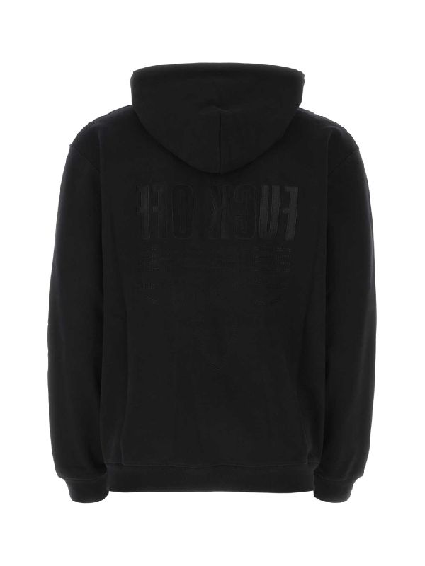 SWEATSHIRTS VL16HD260B BLACK Black Hoodies