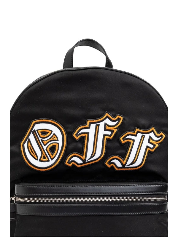 Logo Patch Nylon Backpack