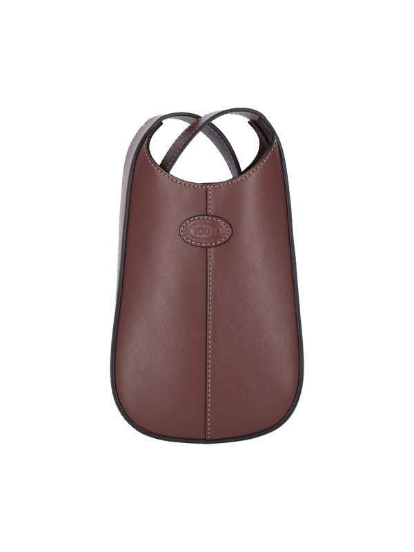 TOD'S - Di Logo Leather Shoulder Bag - Jente