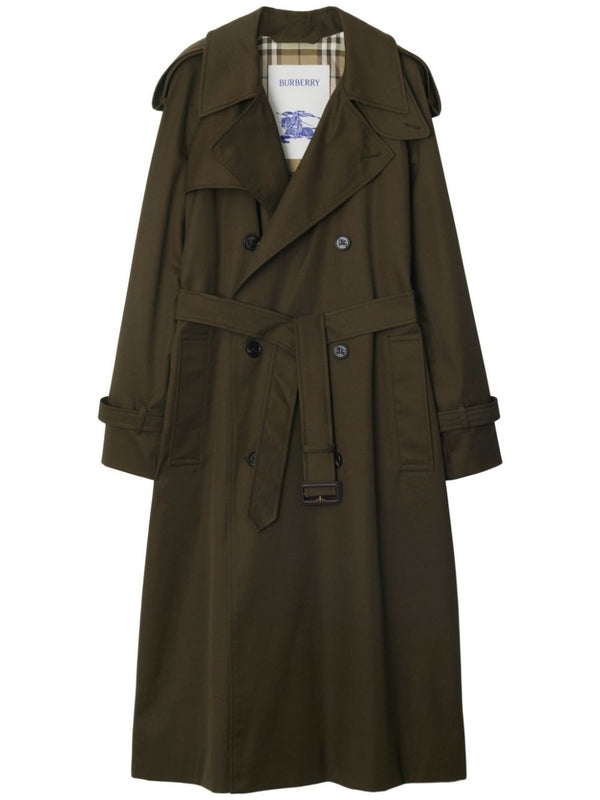 Belt Cotton Double Trench Coat