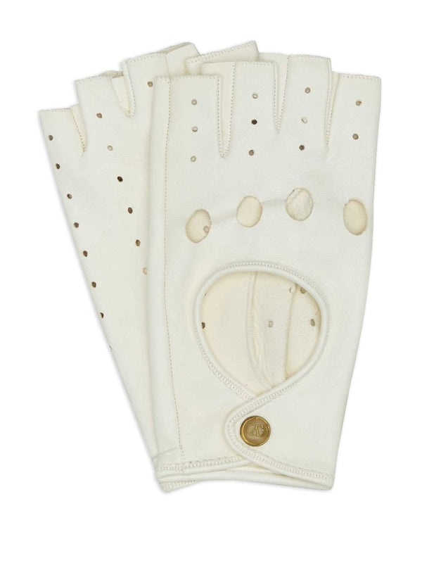 V Logo Button
  Fingerless Leather Gloves