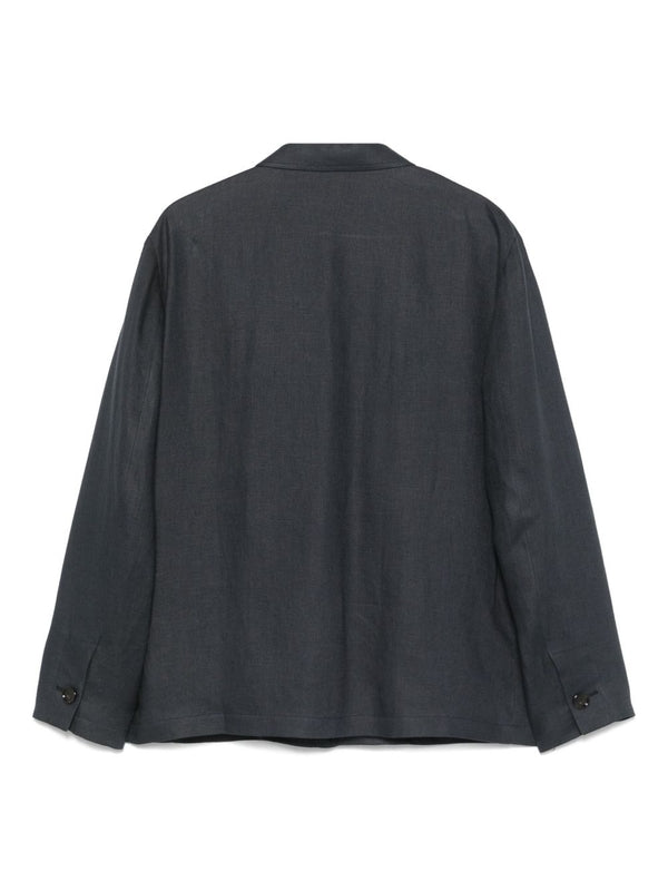 Chest Flap Pocket Linen Shirt