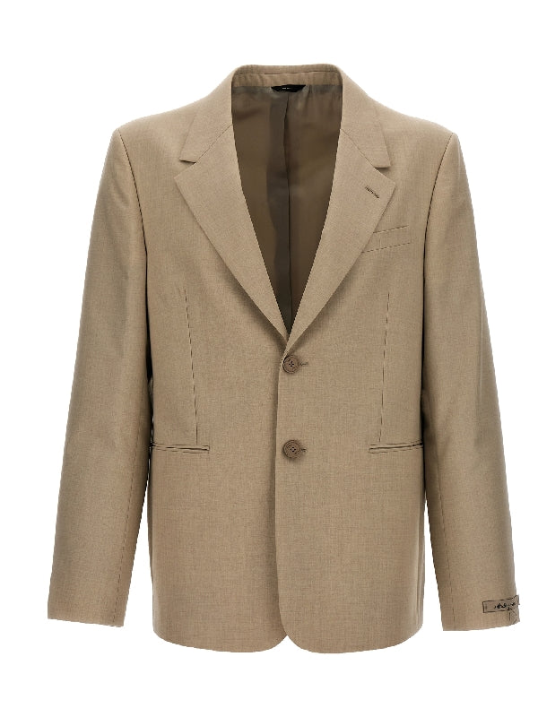 Single-breasted wool blazer Tailored Jackets