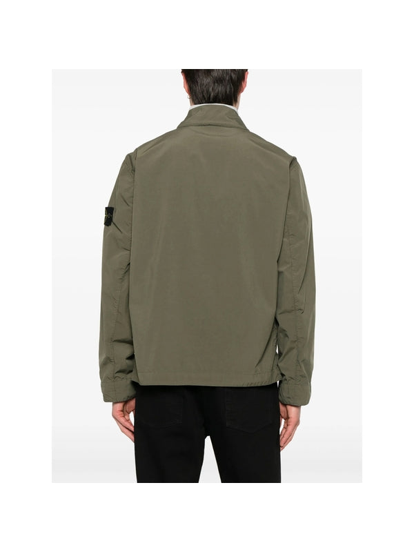 Wappen Patch Nylon Blend Shirt Jacket