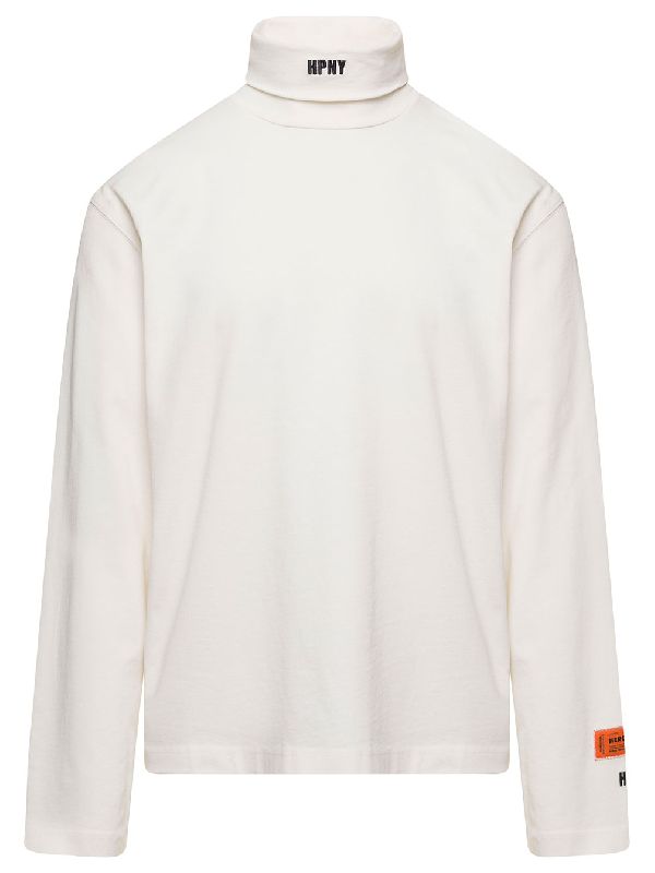 HPNY Embroidered Logo Patch Turtleneck Top